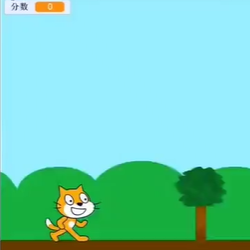 少儿编程-小猫跳跃游戏