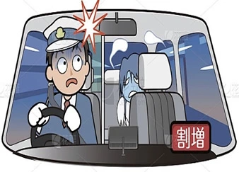 搞笑-狠人出租车司机夜遇鬼坐车–恶搞鬼
