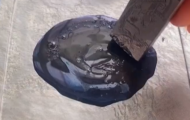 我的极品龙鳞纹歙砚，下墨如砂，发墨如油，十秒磨墨。