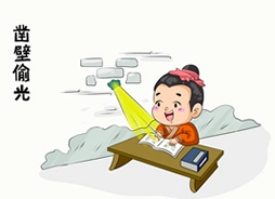凿壁偷光