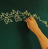 和气生财”怪笔大叔双钩书法