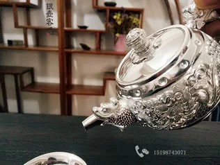 掐丝珐琅-银壶手工制作