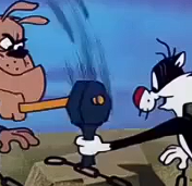 开心动画-猫狗铁链