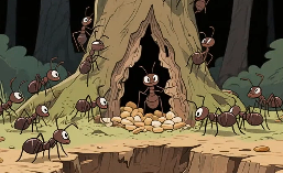 成语故事《蚕食吞鲸》