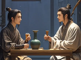 成语故事《杯弓蛇影》