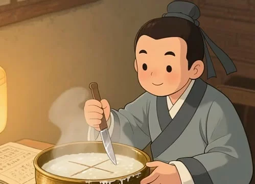 成语故事《断齑画粥》