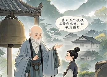 成语故事《晨钟暮鼓》
