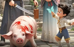 成语故事《曾子杀猪》