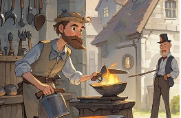 成语故事《趁热打铁》