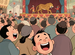 成语故事《矮子看戏》