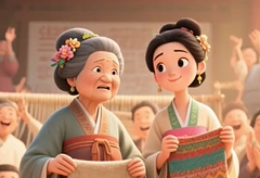 成语故事《妇姑勃谿》